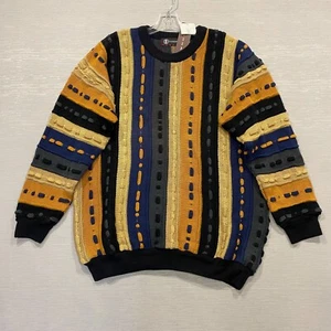 NEU Vintage Tundra Canada Pullover Herren XL 3D Strick Cosby Biggie 90er Streetwear - Bild 1 von 13