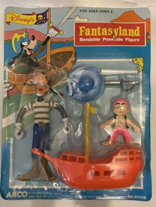 Vintage 1980’s ARCO Disney GOOFY Fantasyland Pirate Playset Sealed Card - 1980’s - Picture 1 of 7