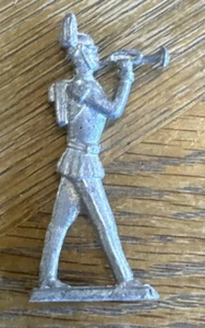 Soldatino Piombo Vintage Marcia Con Corno Raro Piombo Massiccio Da Collezione No Vernice 3” - Foto 1 di 6