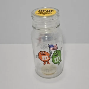 Barattolo M&M Olimpico Commemorativo Giochi di Los Angeles XXIII Vetro 7,5" M&M Vintage - Foto 1 di 6