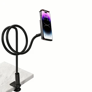 Adjustable Gooseneck Floor Stand - Universal Holder for iPad iPhone & Smartphone - Picture 1 of 12