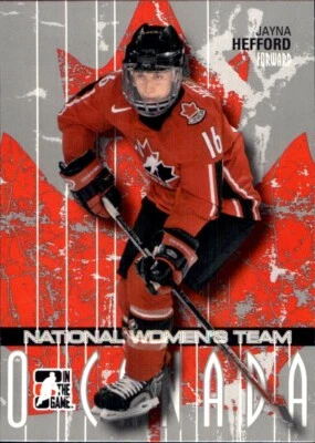 2007-08 In The Game ITG O Canada #33 Jayna Hefford TEAM CANADA - Image 1 of 2