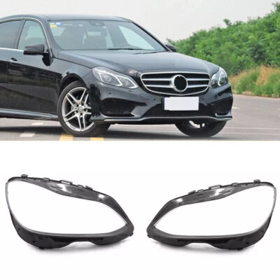 Clear Headlight Lens Cover Fit For Mercedes-Benz W212 E350 E400 E500 2014-2016 - Image 1 of 4