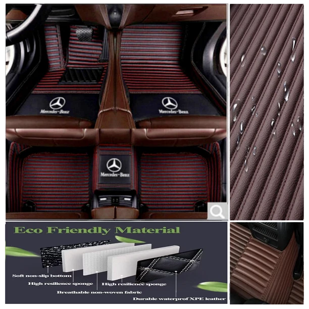 For Mercedes Benz C-Class Sedan All Models Car Floor Mat All Weather Waterproof — 第 1/4 张图片