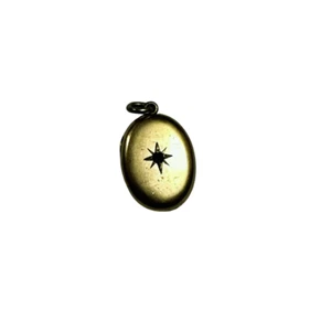 Vintage Starburst Gold Filled Locket Pendant - Picture 1 of 6