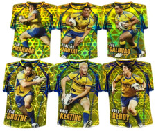 2009 SELECT NRL CLASSIC CARD FOIL JERSEY DIE CUT FULL TEAM SET (6)-EELS