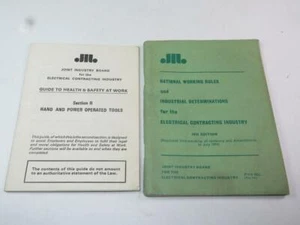 VINTAGE INDUSTRIAL EPHEMERA National Working Rules Electrical Contracting 1974 - Picture 1 of 3