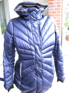 SPYDER warme Jacke Skijacke, DAUNEN, Gr. L, glänz. Stoff, blaulila *guter Zust.* - Bild 1 von 7