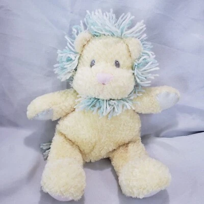 First And Main Lion Baby Plush Yellow Stuffed Toy Terry Fleece Textured 14 Inch - Image 1 of 4