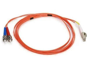 OM1 Fiber Optic Cable - LC/ST, UL, 62.5/125 Type, MultiMode, Orange, 2m, Corning - Picture 1 of 1