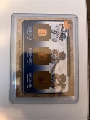 '08 UpperDeck Pieza de Historia Miguel Cabrera, Magglio Ordóñez, C. Guillén /799 Foto 1 de 4