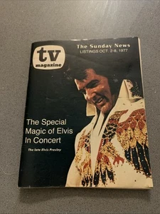 The Sunday News TV Magazine October 2-8 1977 Elvis Presley - Picture 1 of 7