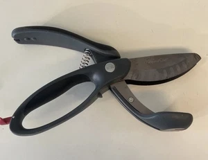 Pampered Chef  Salad Chopper Double Bladed Shears Gray Locking Handle - Picture 1 of 8
