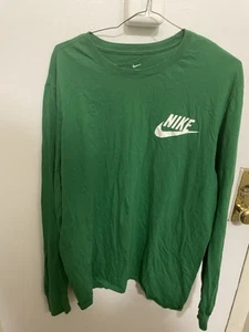 Camiseta verde manga larga The Nike para hombre talla L - Imagen 1 de 3