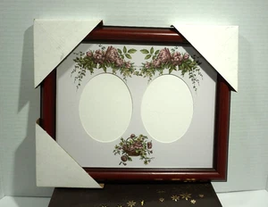 Pequeño Marco de Madera Romántico Elegante Inserto Rosas 11.5" X 9.5" - Imagen 1 de 9