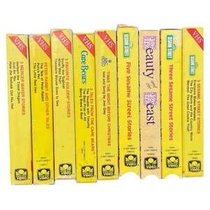 Golden Book Video VHS Lot Care Bears Sesame Street Mercer Mayer Favorite Stories - Imagen 1 de 7