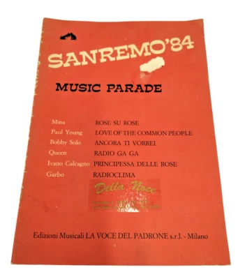Sanremo 84 Music Parade 6 Brani Spartiti Accordi Testi 1984 San Remo Queen - Immagine 1 di 4