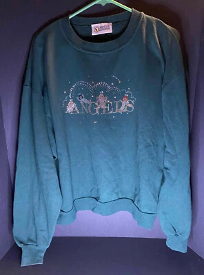 Pullover tejido bordado Christine Alexander Angels de colección para mujer L cuello redondo Foto 1 de 4