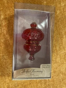 Love Perfect Harmony geätztes Glas Punze Ornament Künstler Ladene Votruba - Bild 1 von 5