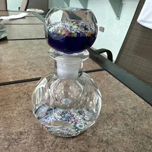 Decanter peso carta vetro Perthshire stile inchiostro!! 6 pollici - Foto 1 di 6