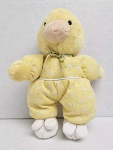 Carters Baby Duck Lovey Pajama Rattle Toy Bunny Slipper 9" Plush - Picture 1 of 3
