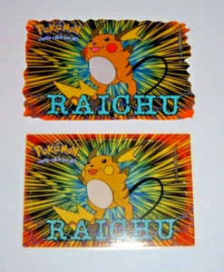 (2) Adesivi Pokemon "RAICHU" 1999/20000 - Foto 1 di 2