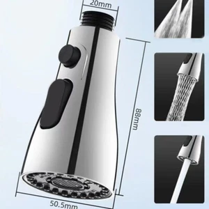 Kitchen Sink Mixer Tap Faucet Pull-Out Spray Shower-Head Replacement-Nozzle Head - Picture 1 of 8