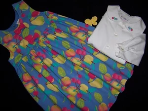 Gymboree De Colección Niñas "PAÍS FRANCÉS" Mediano...vestido...etiqueta arco iris...verano 1997 - Imagen 1 de 7