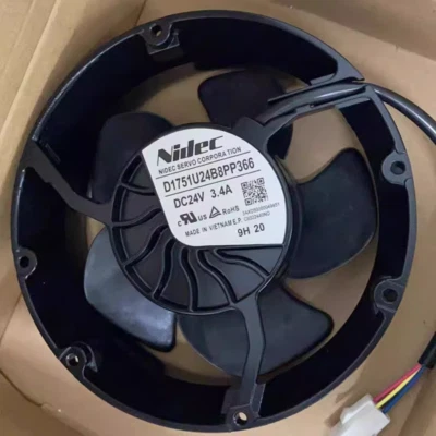 1PC Nidec D1751U24B8PP366 24V 3.4A ABB inverter ACS880 cooling fan - Image 1 of 3