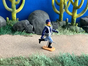 TIMPO Swoppet Civil War Union Soldier Vintage Plastic Figure 54 mm - Picture 1 of 5