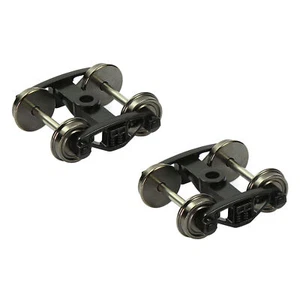 2 pz camion cuscinetti a rulli scala HO 1:87 2 molle 33" Set ruote DC metallo - Foto 1 di 5