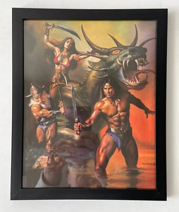 Vintage Golden Axe 2 II 1991 Sega Genesis Framed Ad Display Art Poster 8x10 - Picture 1 of 5
