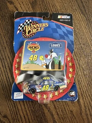 2002 Jimmie Johnson Lowes Looney Tunes car 1:64 WC Winners Circle Diecast - Image 1 of 2