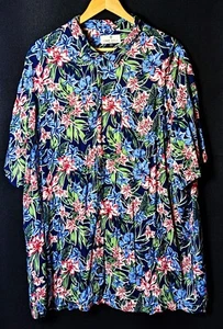 OAK HILL Tropical, Floral, Caribbean, Beach, Vacation Herren 2XLT Button-Up Hemd - Bild 1 von 4