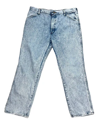 Rustler Jeans Vintage Blue Denim Stone Acid Washed VTG 1980s USA Men 36x28 - Image 1 of 4