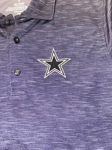Dallas Cowboys Authentic NFL Football performance polo golf shirt men's SMALL - Picture 1 of 6