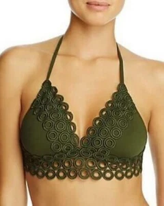 Becca Siren Halter Top in Bayleaf 583187-BAY Green, Size Small - Picture 1 of 4