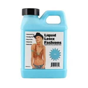 Teal 8 Fl Oz - Liquid Latex Face and Body Paint, Halloween, Cosplay - Picture 1 of 7