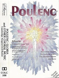 Poulenc Gloria And Other Choral Music CASSETTE ALBUM John Rutter Donna Deam - Picture 1 of 12