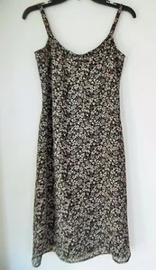 Black & Beige Floral Old Navy Dress Size 1 - Picture 1 of 3