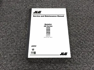 JLG 20AM 25AM 30AM 36AM 41AM Vertical Mast Lift Service & Maintenance Manual - Picture 1 of 1