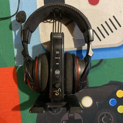 Turtle Beach Ear Force PX5 Black/Red Headband Headsets With  XBOX360/PS3 READ - Image 1 of 4