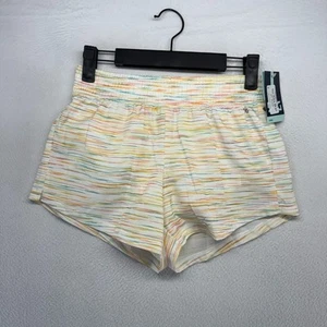 DSG Short Girls Kids Medium (10-12) White Colorful Mid Rise Stride Running NEW - Picture 1 of 10