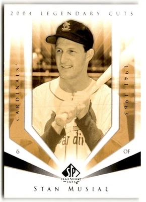 Stan Musial 2004 SP Legendary Cuts #109 St. Louis Cardinals - Image 1 of 2
