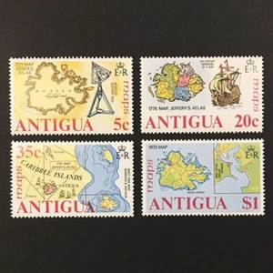 Antigua 1975 complete set MNH ** maps Sc#379-382 SG#439-442 - Picture 1 of 1