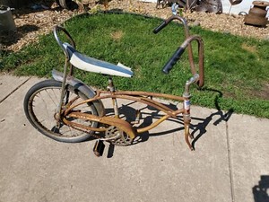 VINTAGE MUSCLE BIKE PILOT BANANA SEAT BICYCLE Parts or restoration 