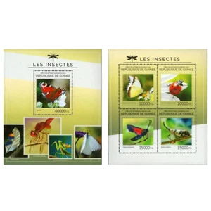 Insects Stamp Bundle of 2 Aglais Io Kallima Inachus S/S MNH #10672-10675 - Picture 1 of 13