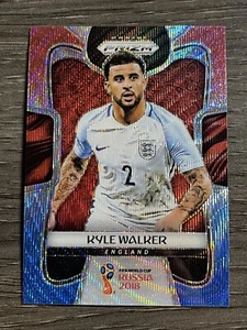 2018 Panini Prizm World Cup Soccer Red Blue Wave #71 Kyle Walker - Picture 1 of 2