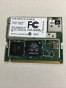 Cisco AIR-MP21G-A-K9-B 802.11 b/g Mini PCI LAN Wireless Card @CPU85 - Picture 1 of 1