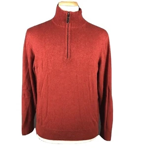 Eddie Bauer Outdoors 1/2 Zip Pullover Sweater Shirt Cashmere Blend Men’s Large - Picture 1 of 7